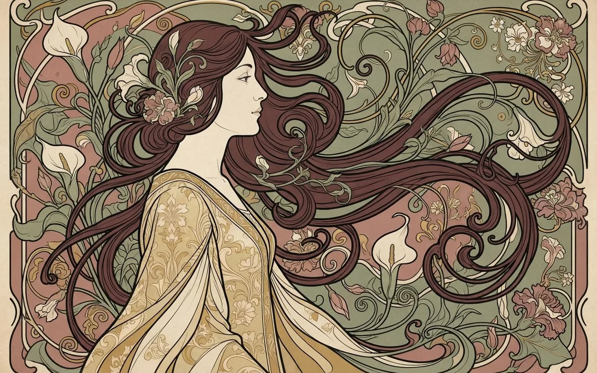 Artwork in the Art Nouveau style