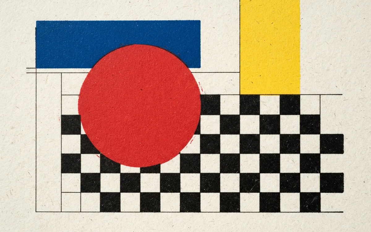 Artwork in the Bauhaus style