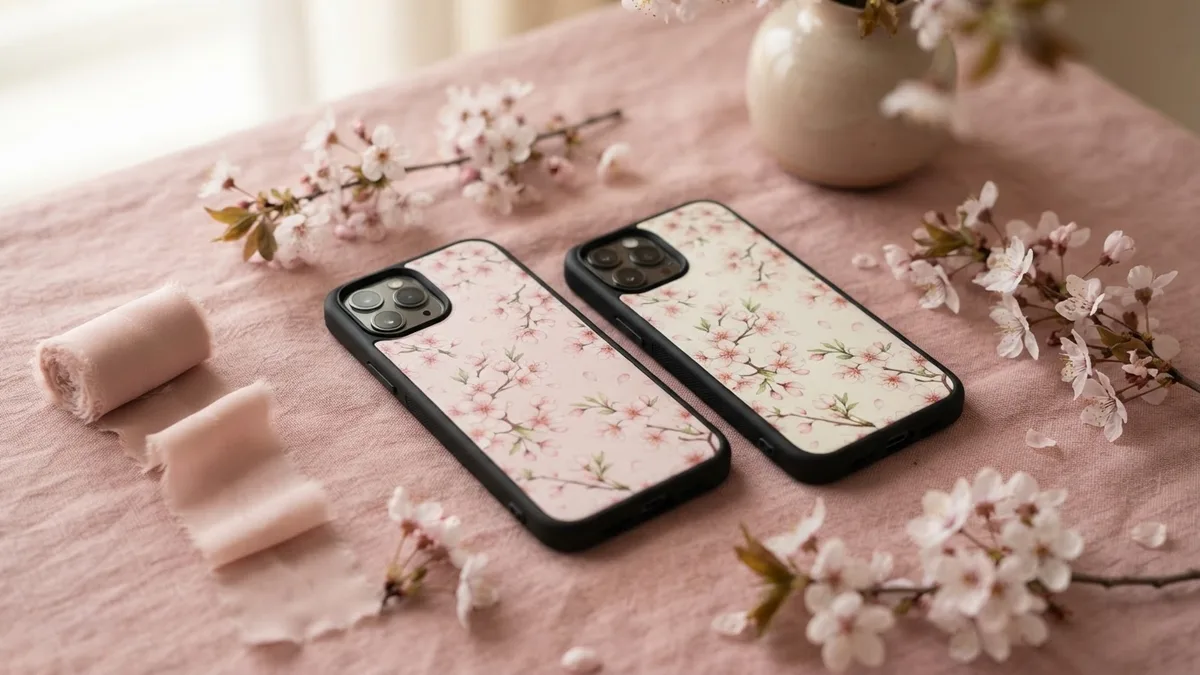 Phone cases styled as a gift — for mom