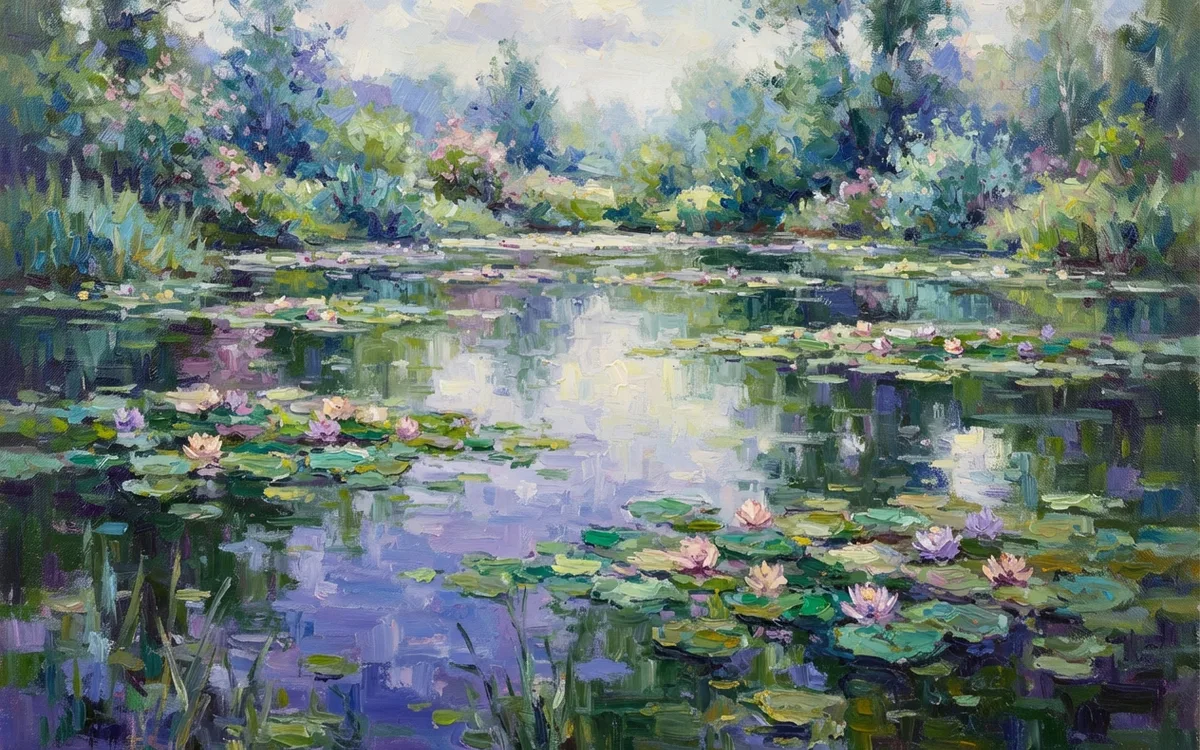 Artwork in the Impressionism style