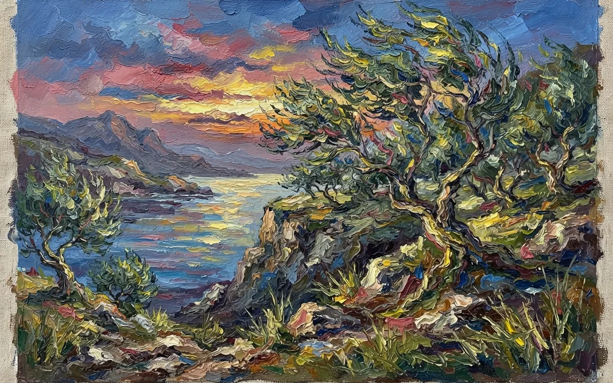Artwork made in oil paint
