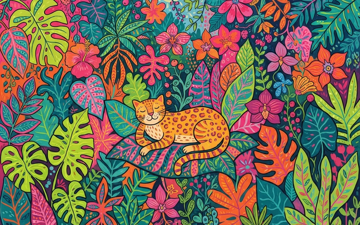 Artwork with a playful mood