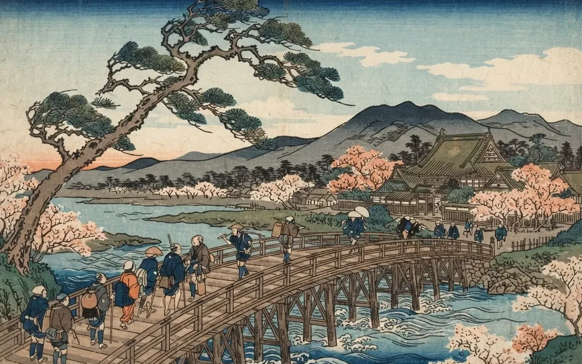 Artwork in the Ukiyo-e style